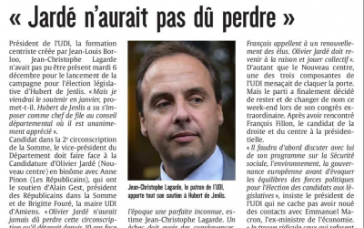 Interview dans Le Courrier Picard